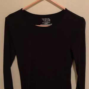 Black long sleeve top